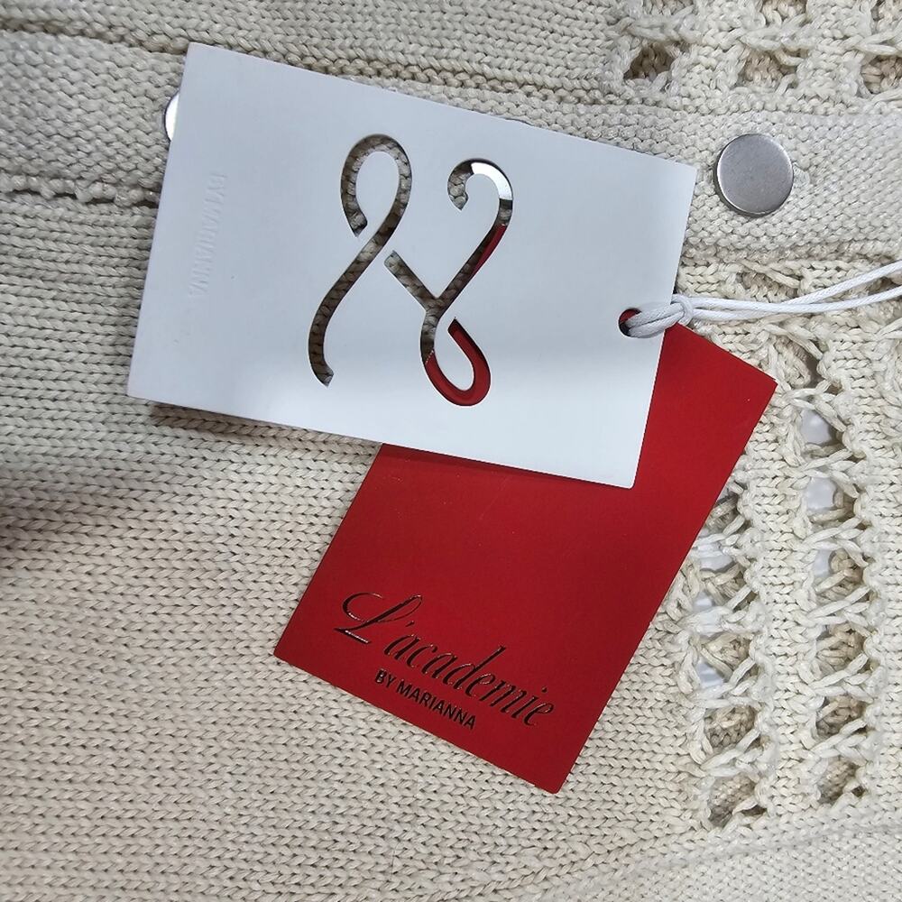 L'Academie by Marianna Amarae Midi Dress in Cream Medium - Picture 9 of 14
